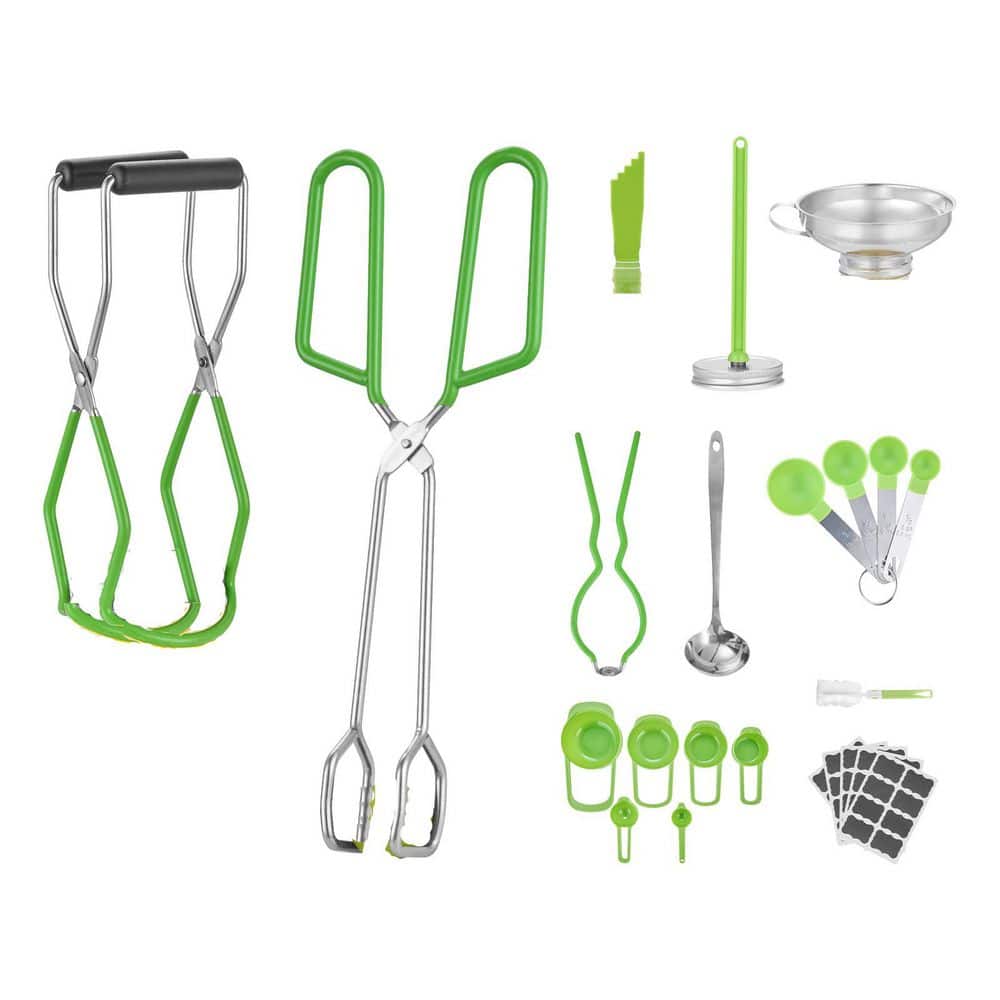 Canning Supplies Starter Kit, 9 Pcs, Corrosion Resistant Food Storage, Canning Tools Set, Stainless Steel for Beginners - Hercitys