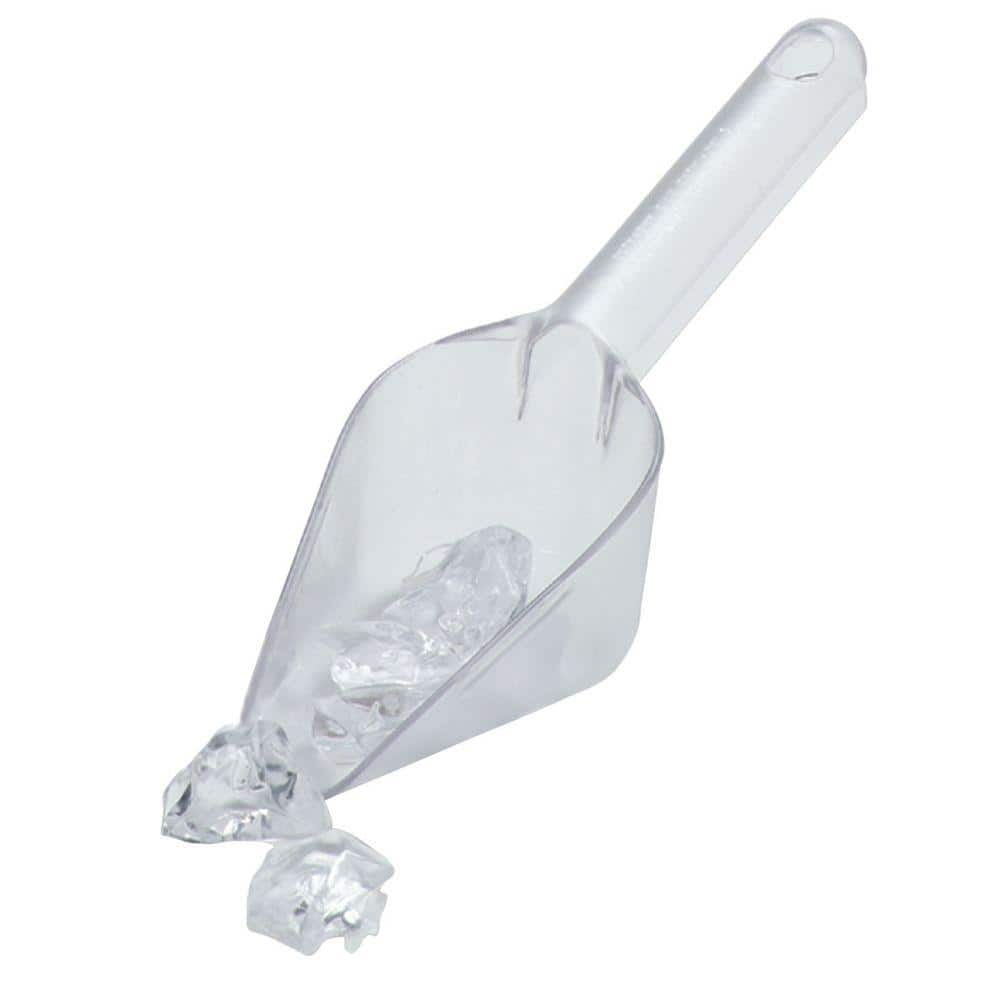 6 oz. Polycarbonate Bar Ice Scoop in Clear (12-Pack) - Hercitys