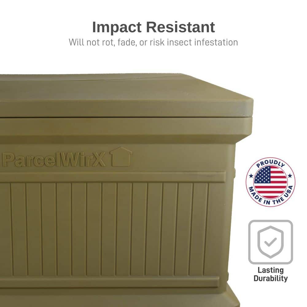 ParcelWirx Oak Horizontal Package Delivery Box - Hercitys