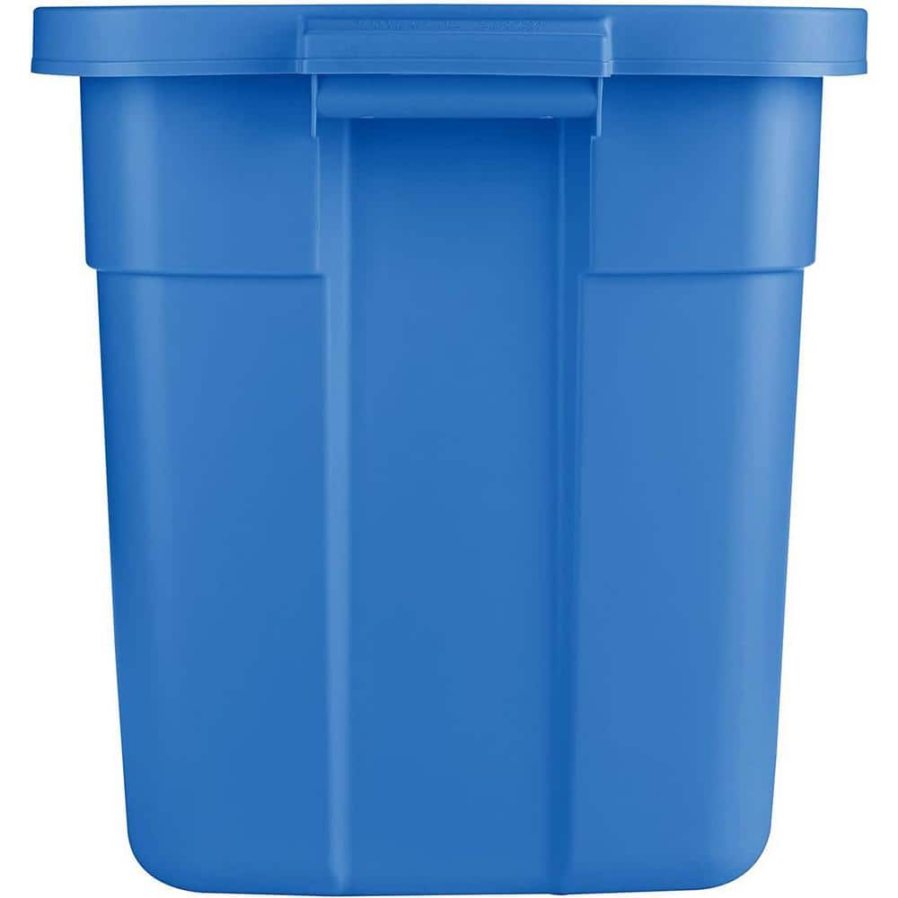 Roughneck Tote 18 Gal. Storage Tote Container in Heritage Blue (6-Pack) - Hercitys
