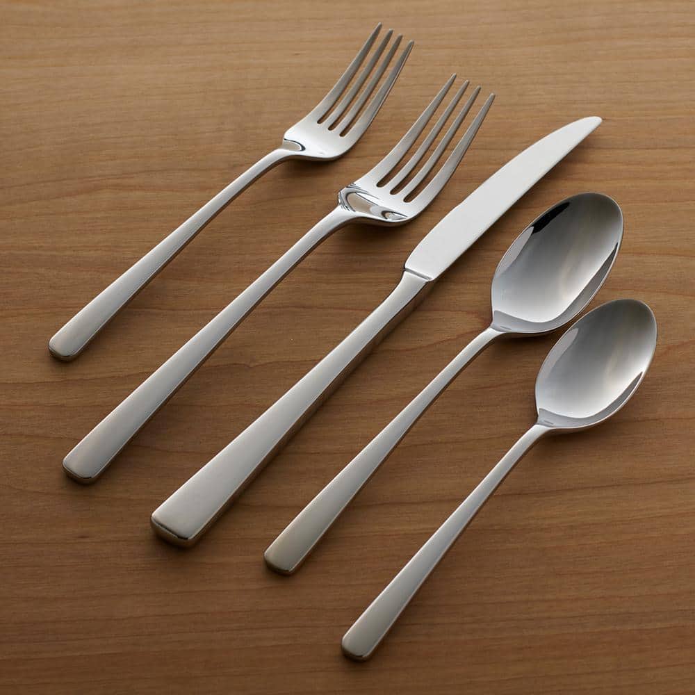 Doublet 20-Piece Silver 18/0-Stainless Steel Flatware Set (Service For 4) - Hercitys