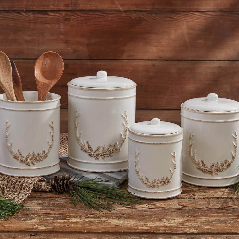 Antler Stoneware Ceramic Canister Set - Hercitys