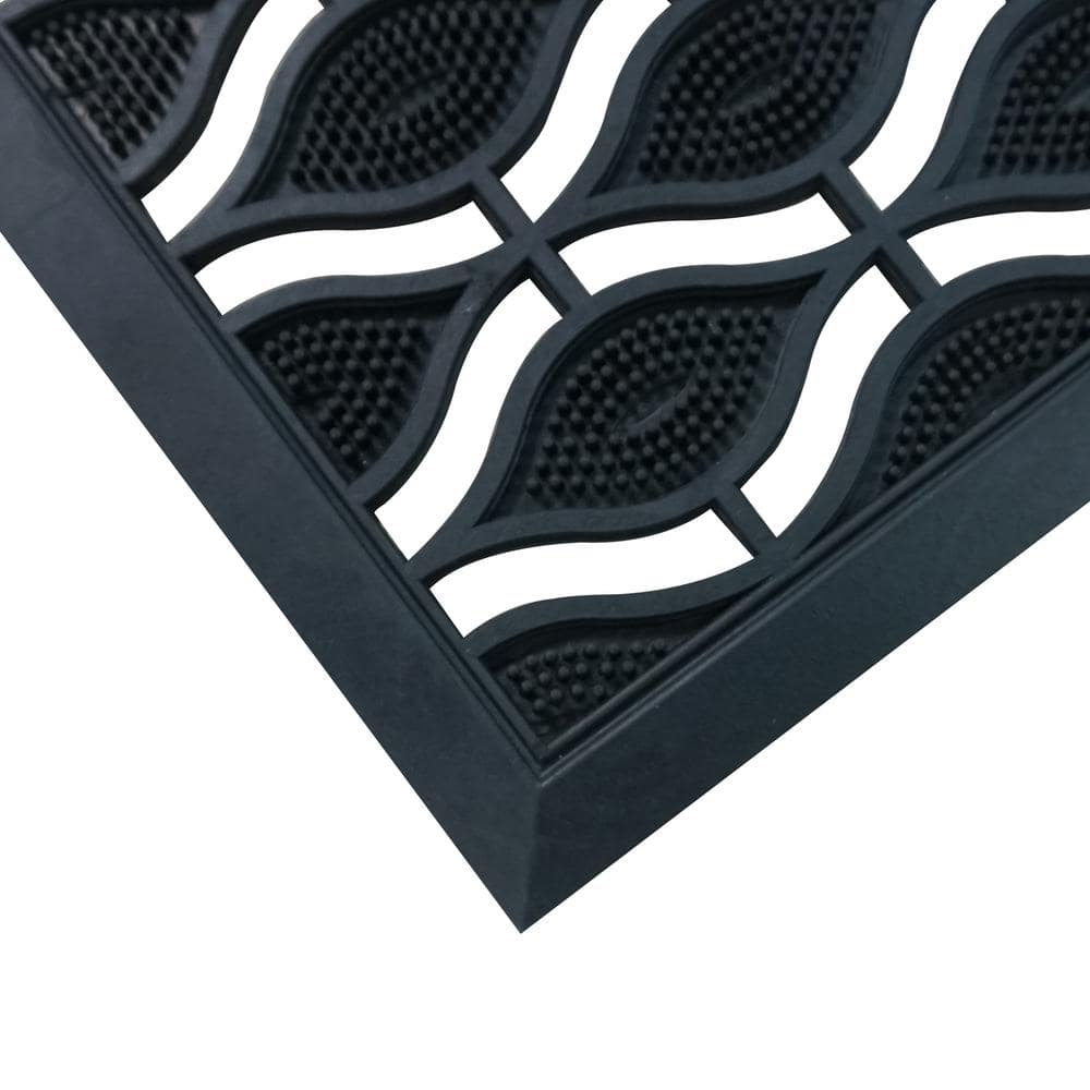 Eye Pin Rubber Door Mat 29in. x 18in. - Hercitys