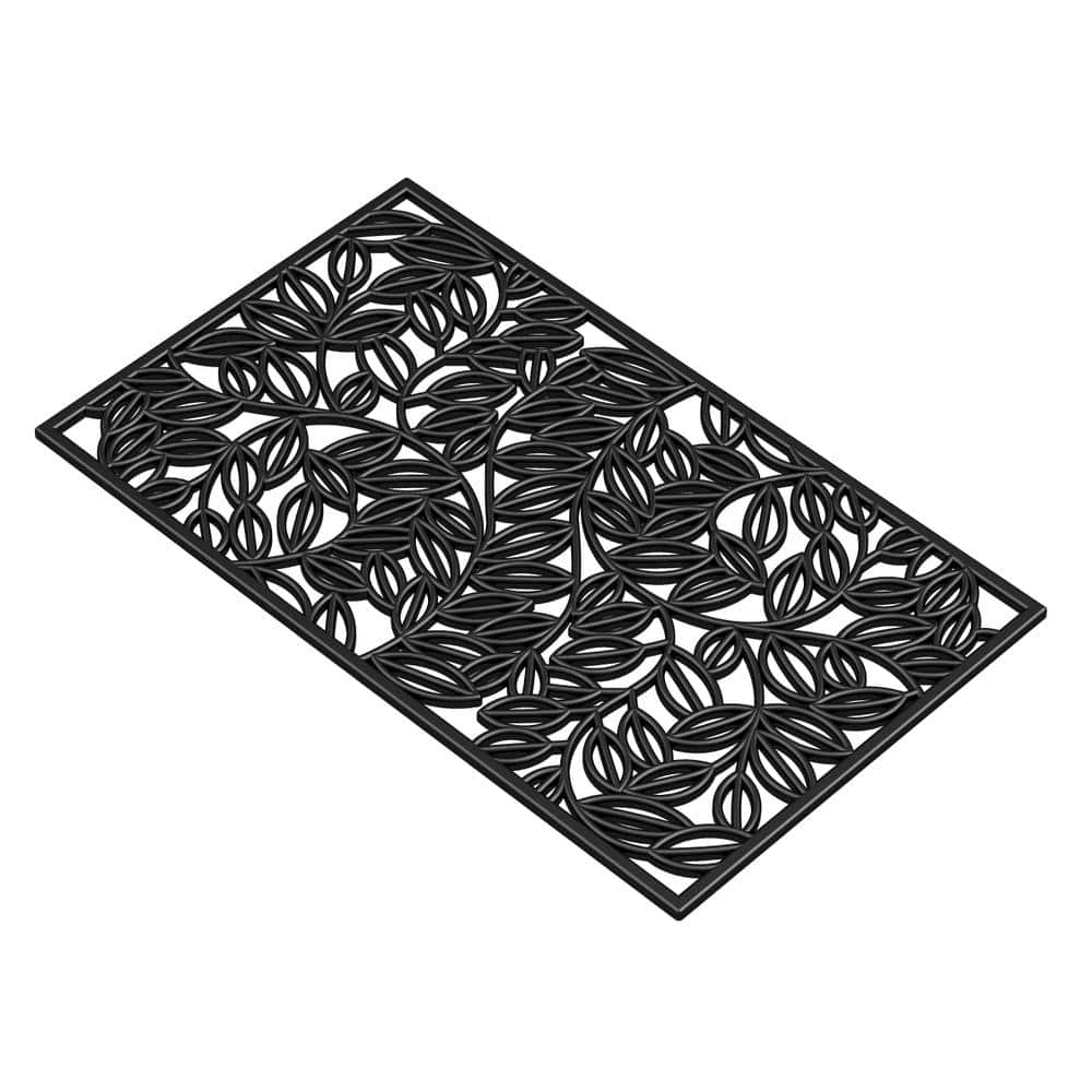 Lilac Vine Rubber Doormat, 18″ x 30″ - Hercitys