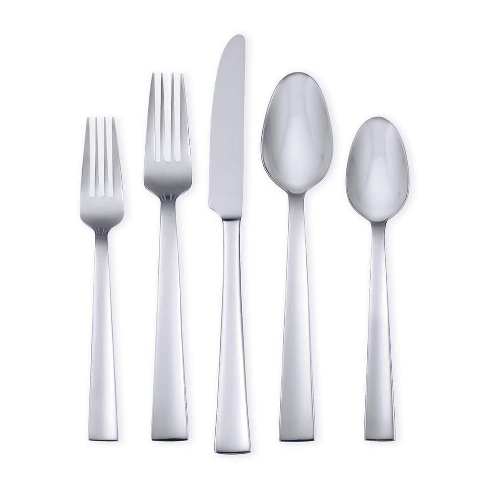 Madison Avenue 45-Piece Silver 18/0 Stainless Steel Flatware Set (Service for 8) - Hercitys