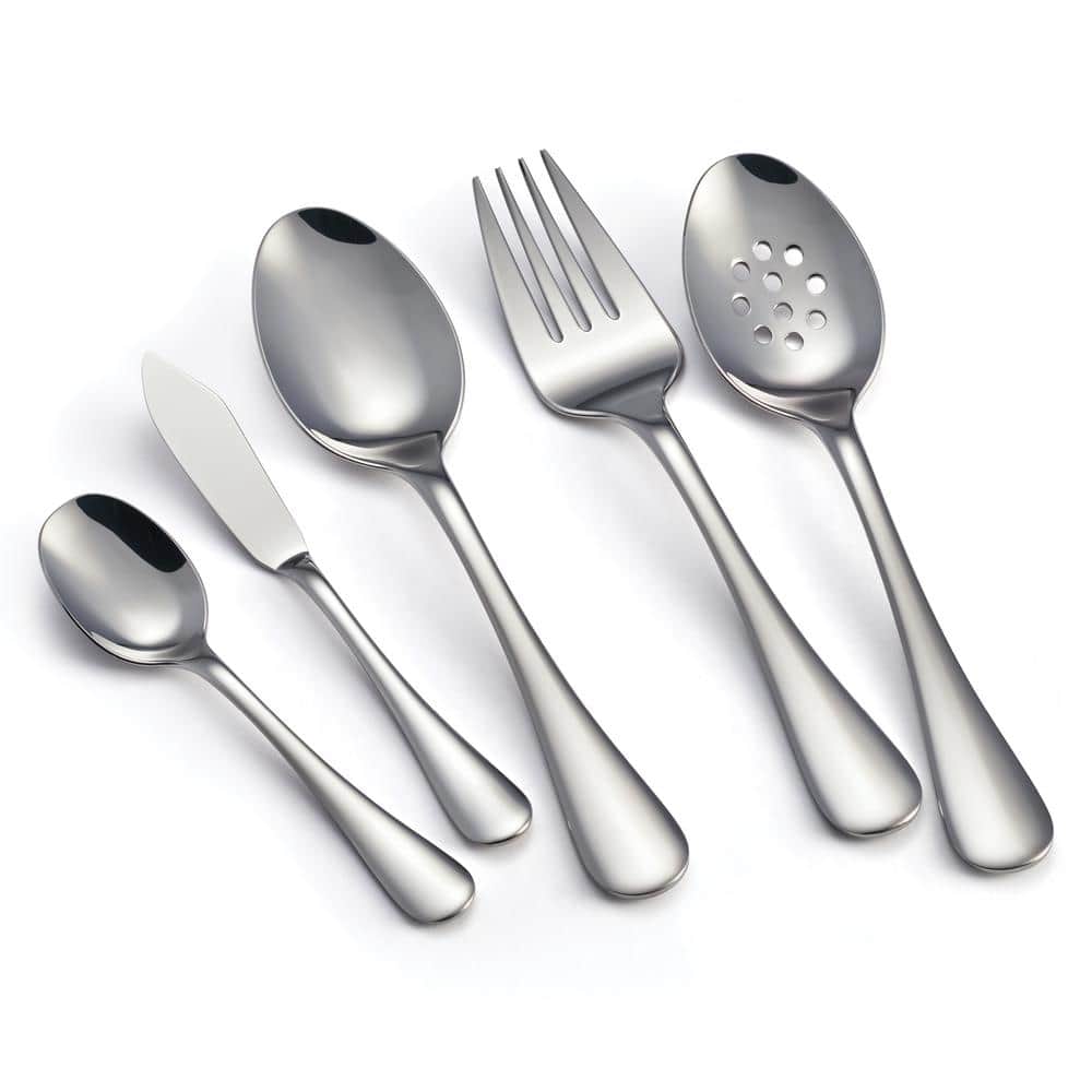 Classic 45-Piece 18/10 Stainless Steel Flatware Set - Hercitys