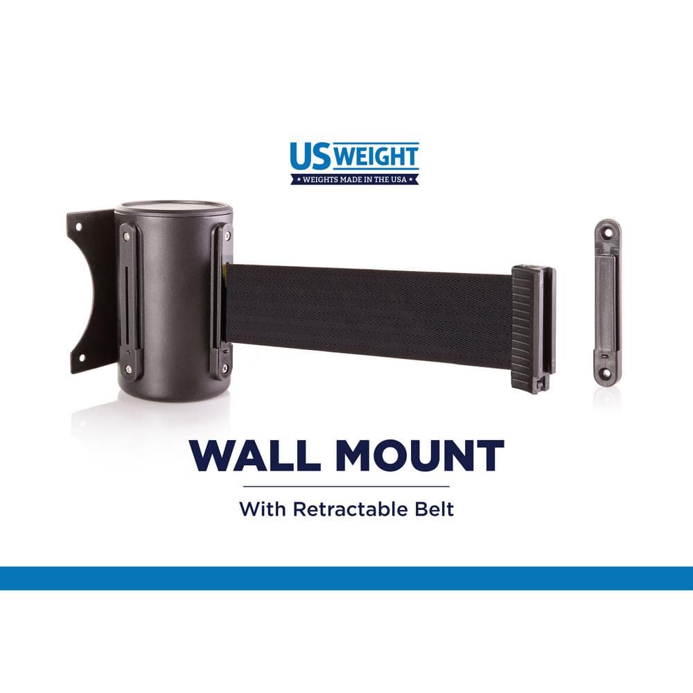 8 ft. US Weight Wall Mount with Chevron Retractable Belt - Hercitys