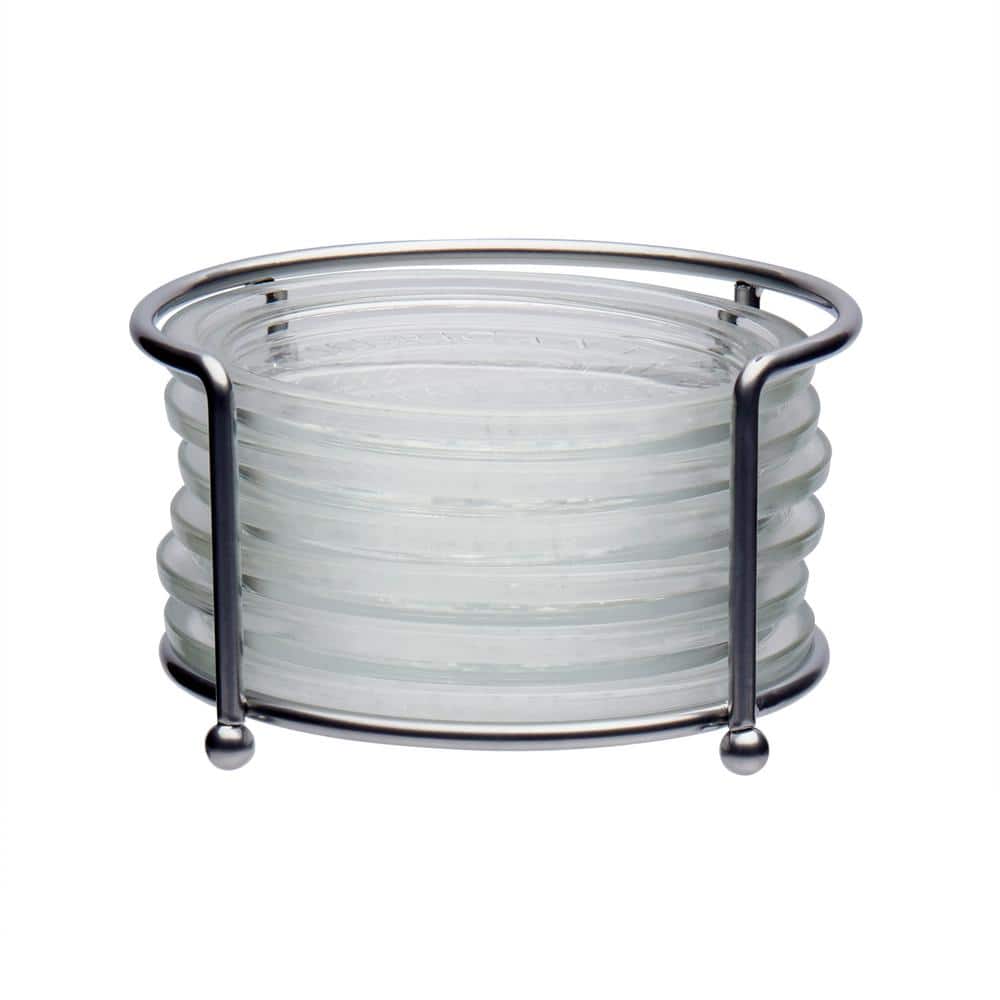 7-Piece Glass Coaster Set - Hercitys