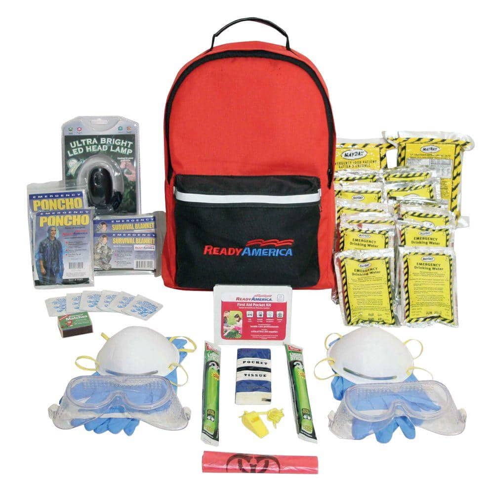 Fire/Blackout Emergency Kit 2 Person 3 Day Backpack - Hercitys