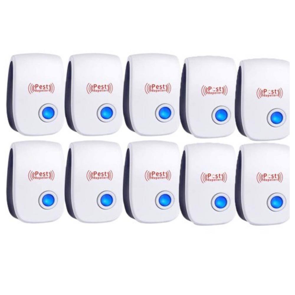 6-Watt Electronic Indoor Mouse Rats Rats Repellent with Ultrasonic Pest Reject Home Control Repeller (10-Pack) - Hercitys