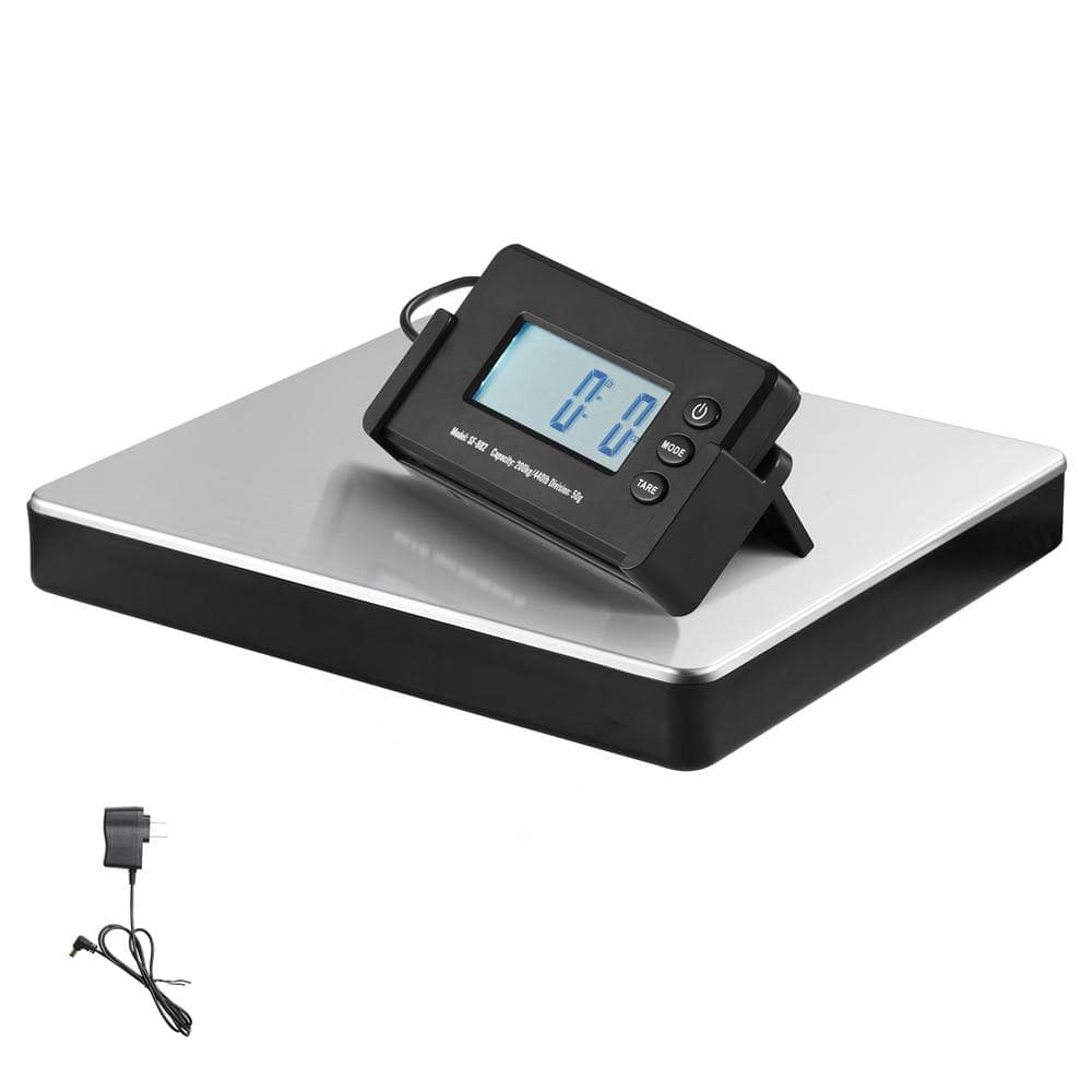 Digital Shipping Scale, 440 lbs. x 1.7 oz., Heavy Duty Postal Scale with Timer, Tare Function, HD LCD Screen - Hercitys