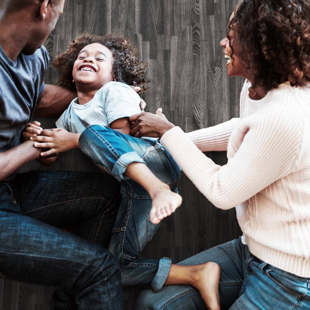 Carbon Thick Printed Wood Grain 24 in. x 24 in. x 5/8 in. Interlocking EVA Foam Flooring Gym Mat (12 Tiles), (48 Sq Ft) - Hercitys