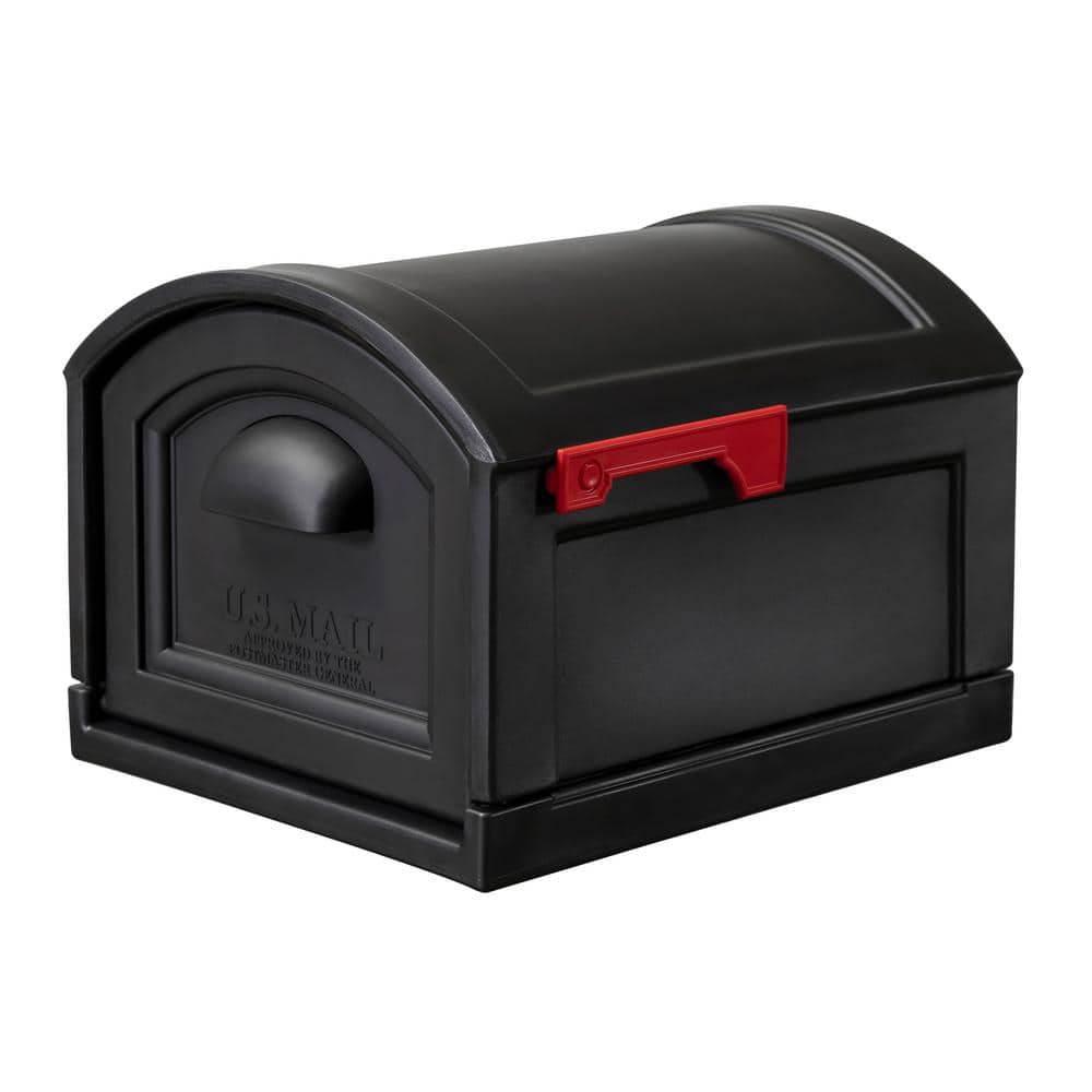 Town-to-Town Extra Large T4 Sized Resin Mailbox Black Onyx - Hercitys