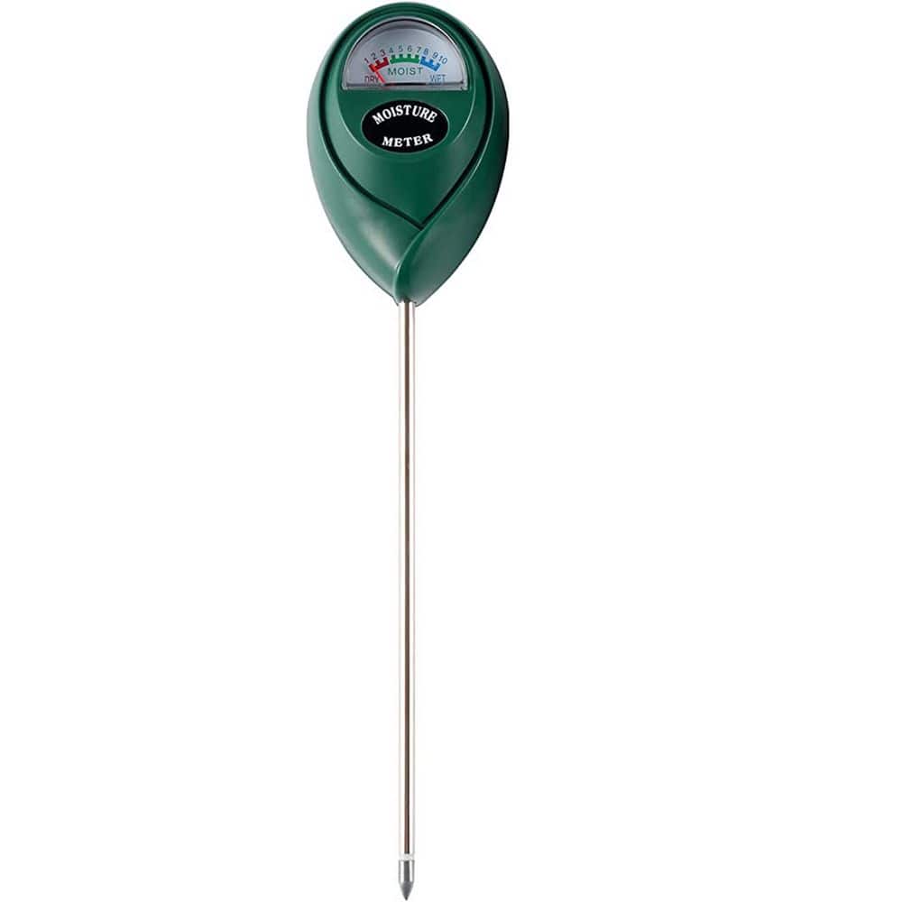 Soil Moisture Meter, Plant Moisture Monitor for Garden, Lawn, Farm, Indoor and Outdoor, Green, No Battery Required - Hercitys