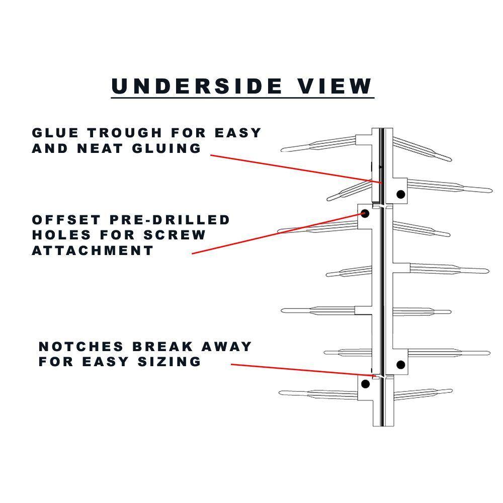 Brown Plastic Bird Spike – 50 ft. x 7 in. - Hercitys