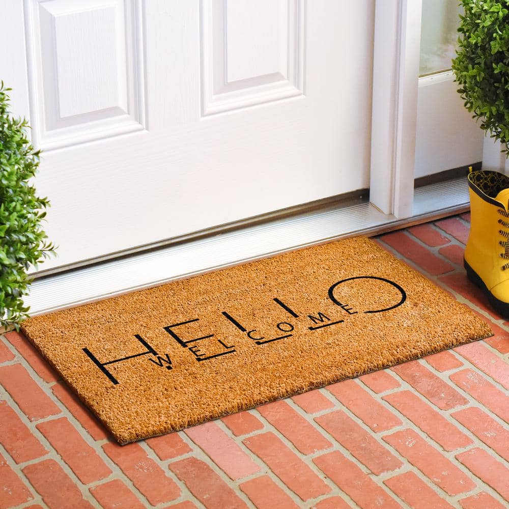 Welcome Greetings Doormat 17″ x 29″ - Hercitys