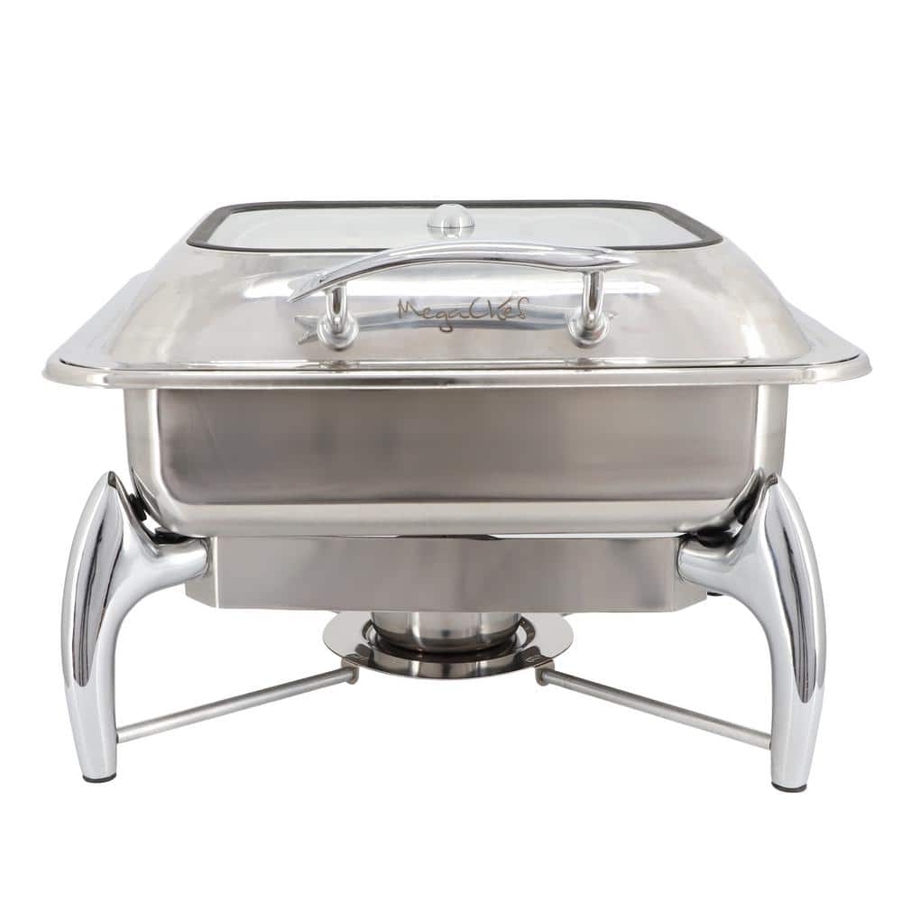 6 Liter Stainless Steel Rectangle Professional Chafing Dish/Food Warmer/Buffet Server Serving Dish - Hercitys