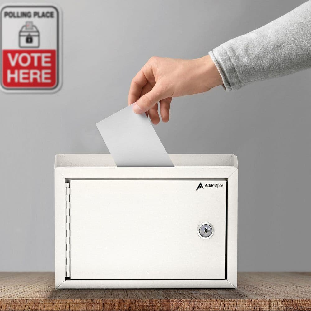 Wall Mountable Medium Size Steel Multi-Purpose Suggestion Drop Box Mailbox (2-Pack) - Hercitys