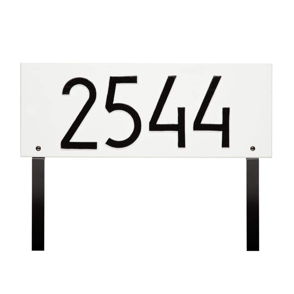 Mid-Century Modern Rectangle Plaque, Standard Lawn 1-line - Hercitys