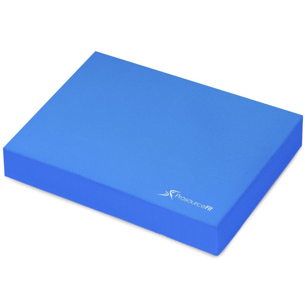 Blue 15.5 in. L x 12.5 in. W x 2.5 in. T Exercise Balance Pad, Non-Slip Cushioned Foam Mat and Knee (1.35 sq. ft.) - Hercitys