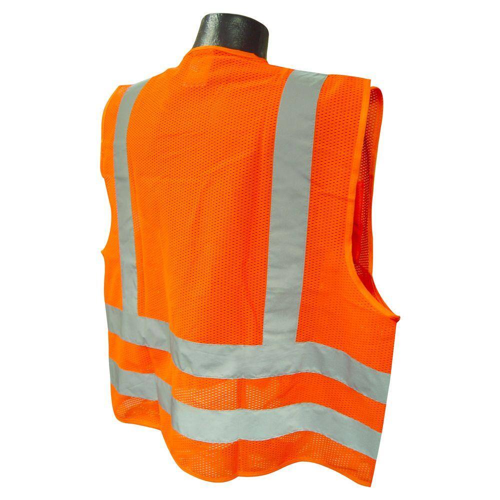 Std Class 2 2X-Large Orange Mesh Safety Vest - Hercitys