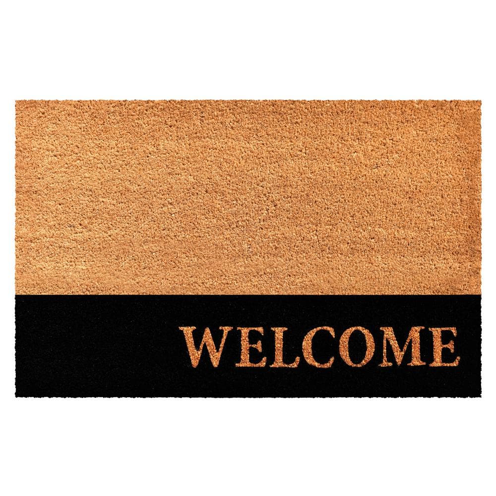 Welcome Black Stripe Doormat, 30″ x 48″ - Hercitys