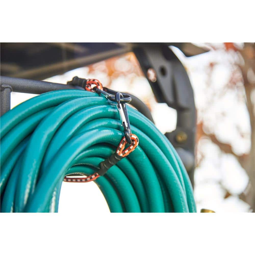 Assorted Sized Multi-Color Mini Bungee Cords with Carabiners (12 Pack) - Hercitys