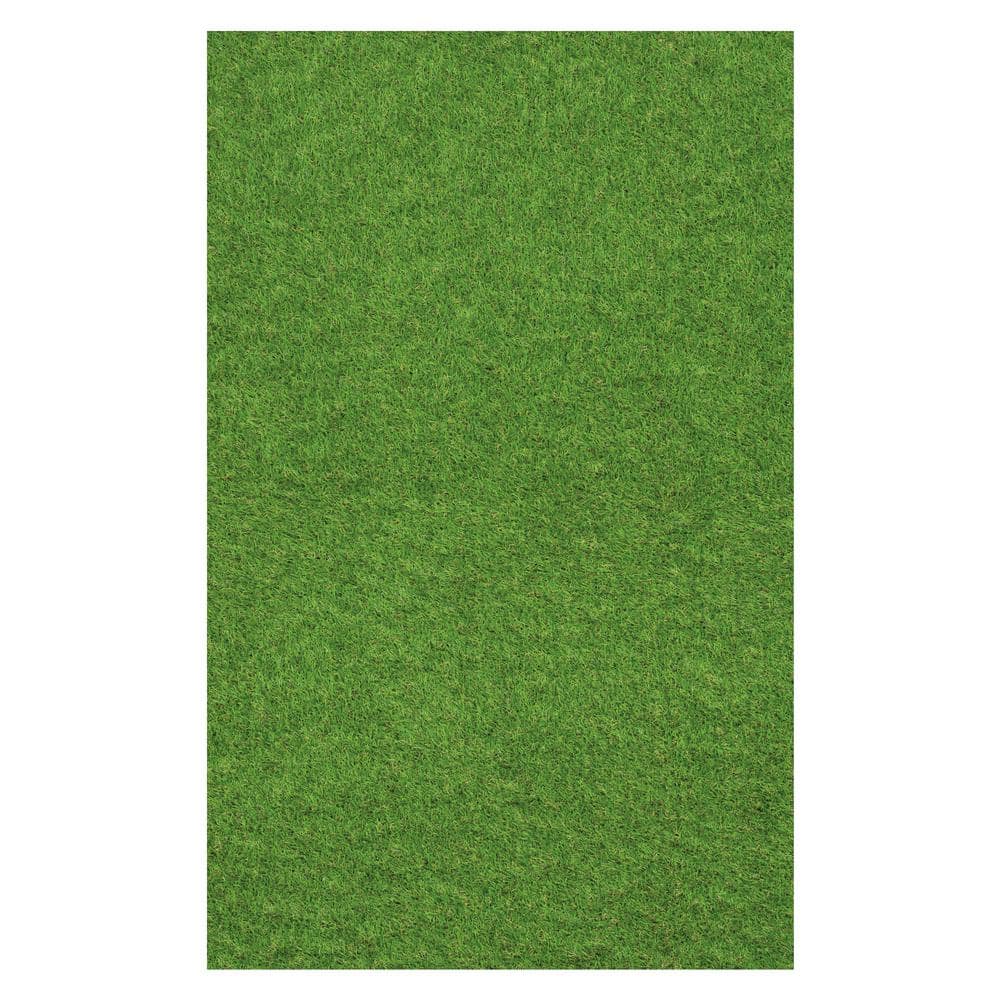 Turf 6 ft. x 9 ft. Green Artificial Grass Rug - Hercitys