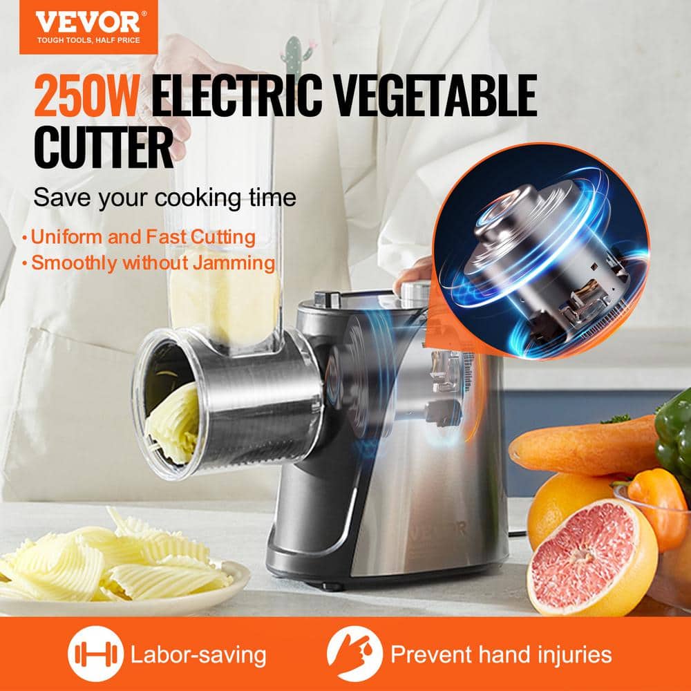Electric Cheese Grater Salad Maker 250-Watt Salad Shooter Electric Vegetable Slicer Shredder Chopper for Fruits - Hercitys