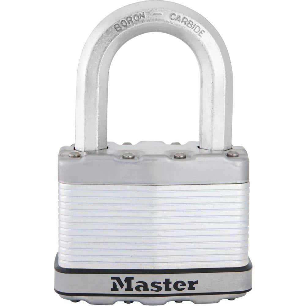 Heavy Duty Outdoor Padlock with Key, 2-1/2 in. Wide, 1-1/2 in. Shackle - Hercitys
