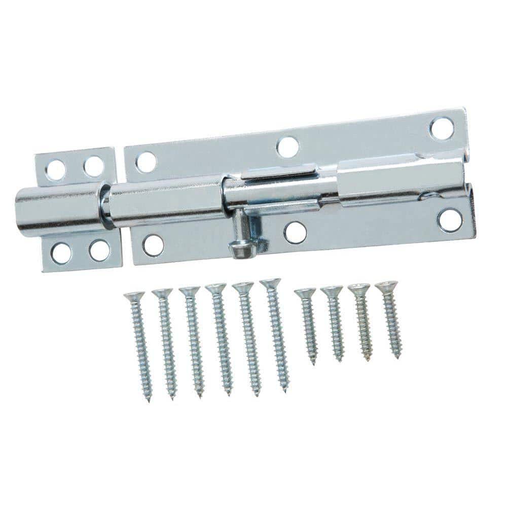6 in. Zinc-Plated Heavy-Duty Barrel Bolt - Hercitys