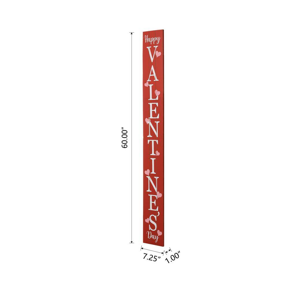 60 in. H Happy Valentine’s Day Porch Sign (KD) - Hercitys