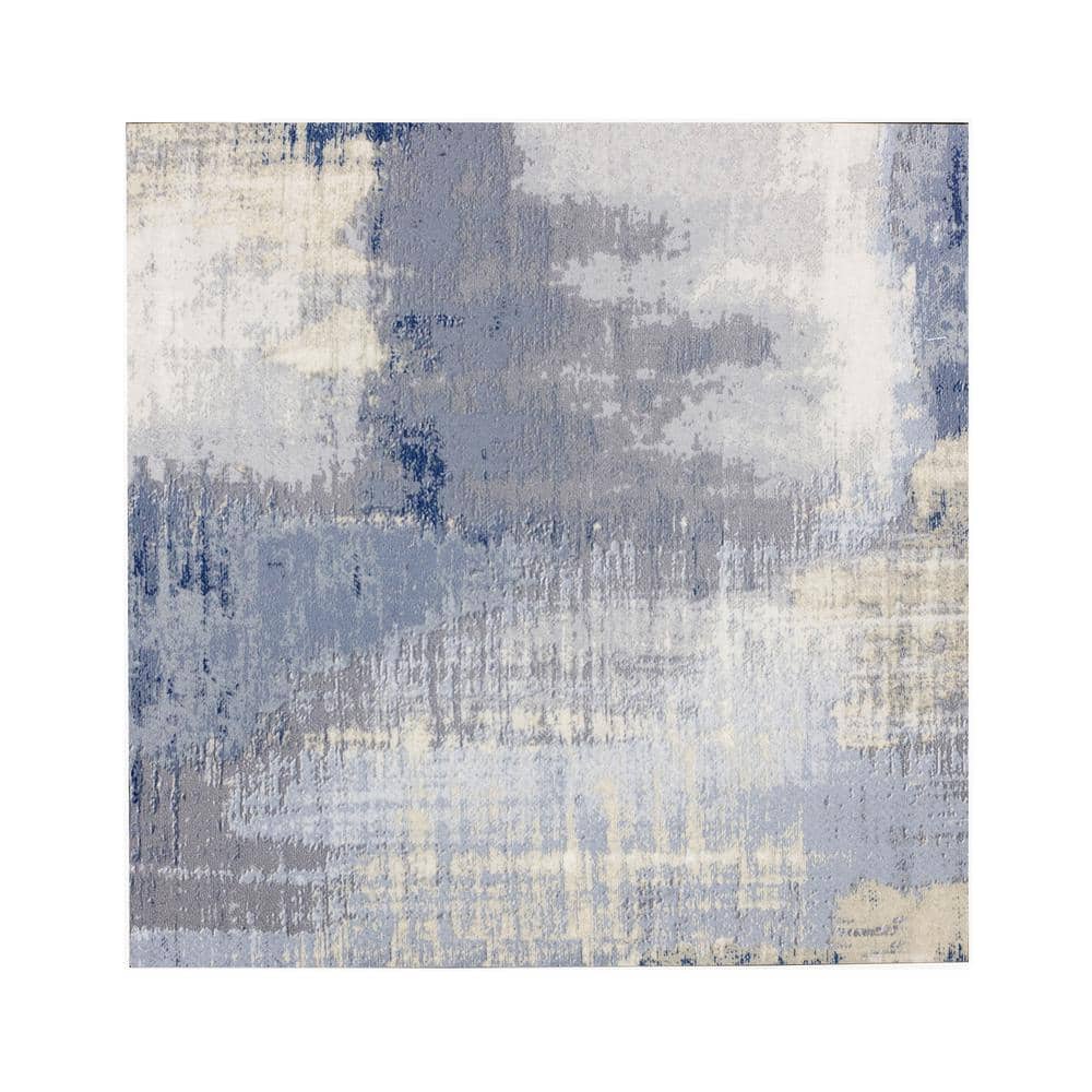 Modern Farmhouse Blue Wood Square 8 in. x 8 in. Glass Decorative Backsplash Wall Tile (4.44 sq. ft./Case) - Hercitys