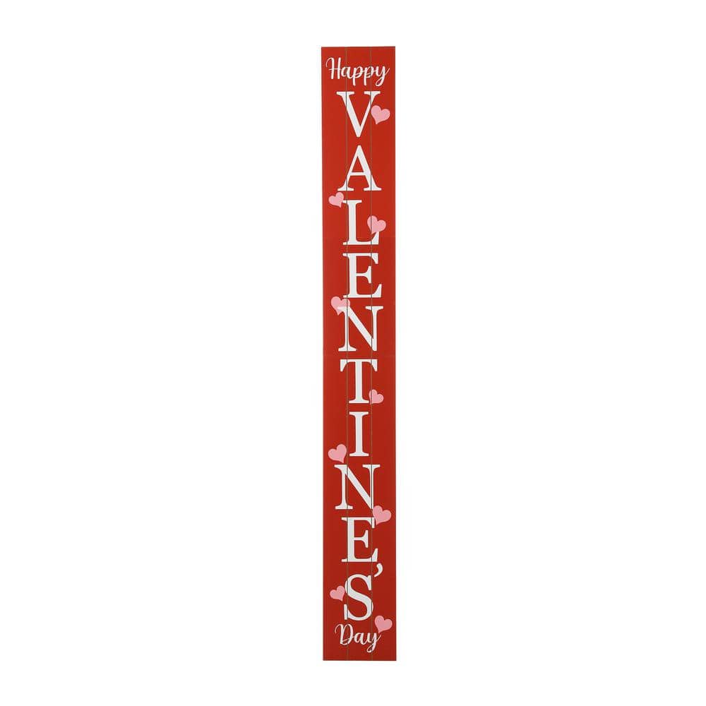 60 in. H Happy Valentine’s Day Porch Sign (KD) - Hercitys