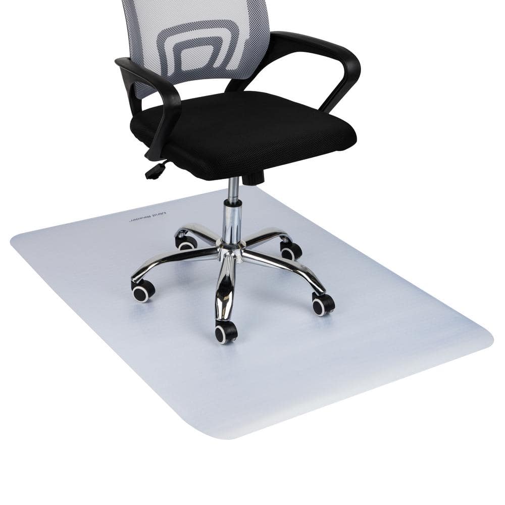 Clear PVC Office Chair Mat for Hardwood Floors Under Desk Floor Protector 47 in. L x 35.25 in. W x 0.125 in. H - Hercitys