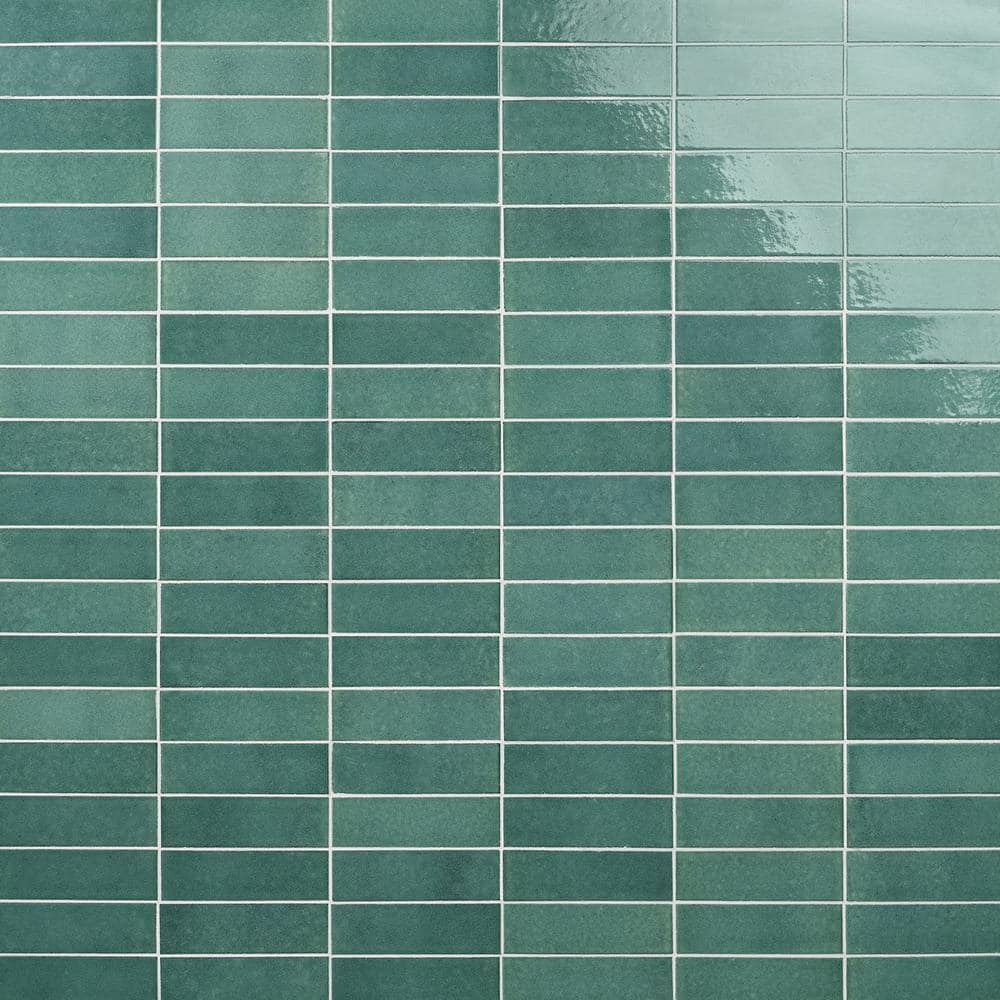 Vibe Jade 2.36 in. x 7.87 in. Glossy Lava Stone Cement Subway Wall Tile (3.88 sq. ft./Case) - Hercitys