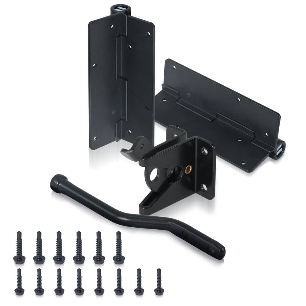 Heavy Duty Metal Fence Gate Lock and Latch Hardware Kit - Hercitys