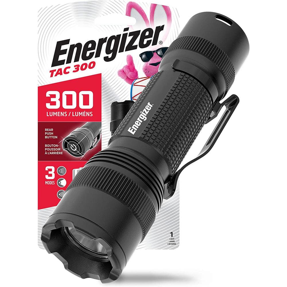 TAC 300 LED Tactical Metal Flashlight, 300 Lumens - Hercitys