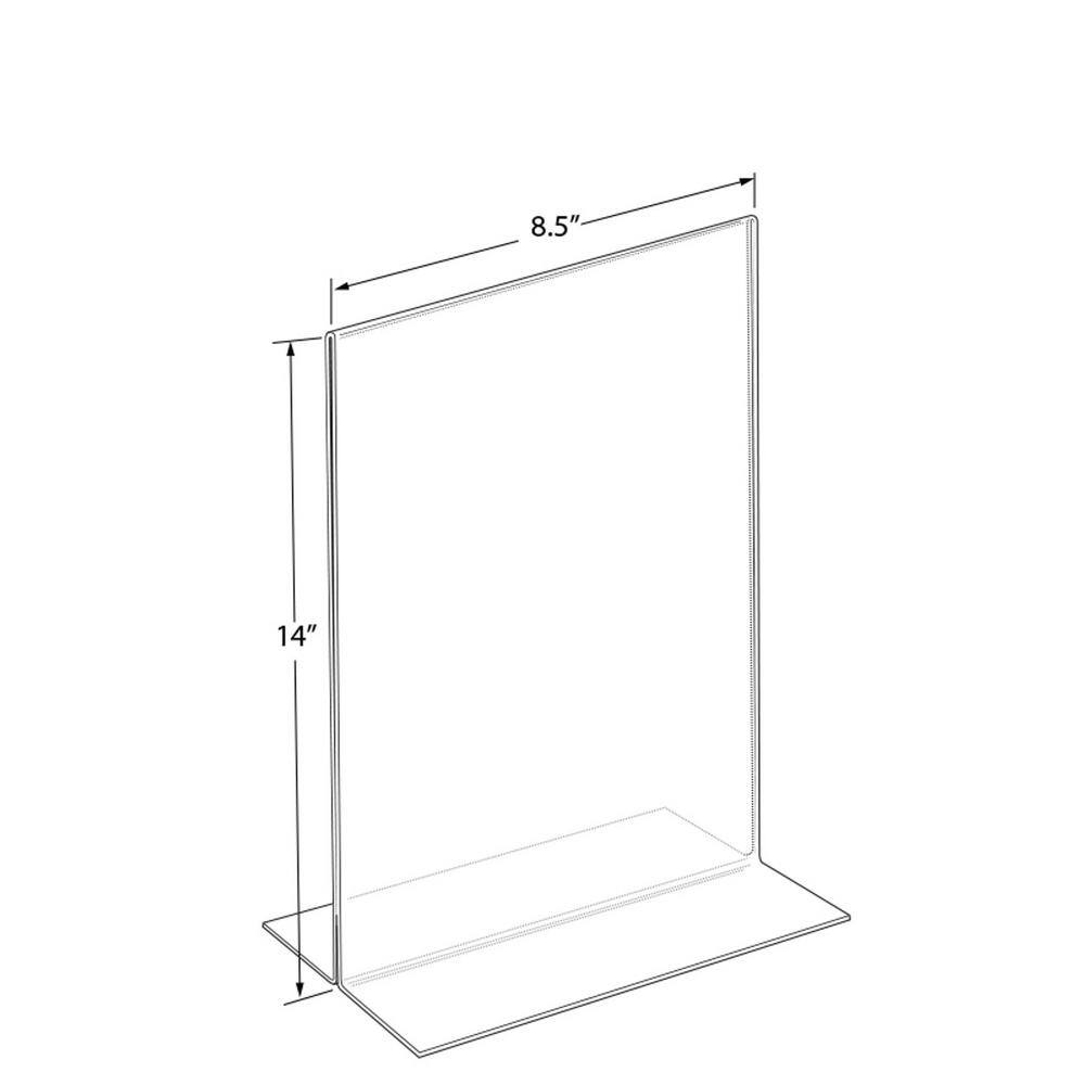 8.5 in. x 14 in. Double-Foot 2-Sided Sign Holder (Pack of 10) - Hercitys