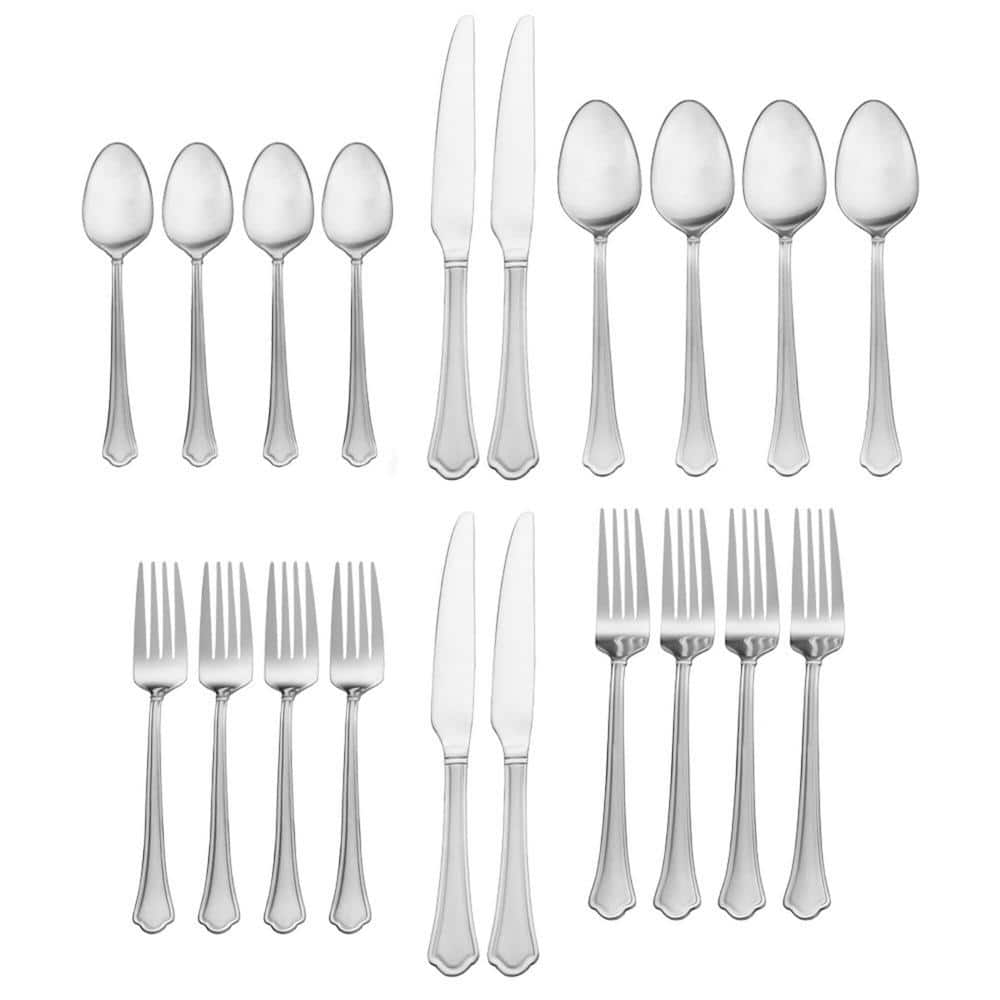 Capri Frost 20-pc Flatware Set, Service for 4, Stainless Steel - Hercitys