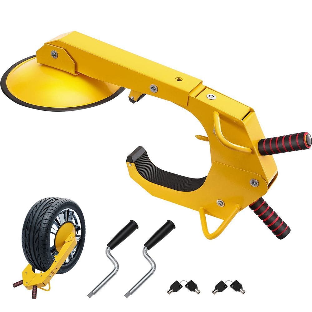 Wheel Lock Clamp, 2-Pack Trailer Wheel Lock, Heavy-Duty Anti Theft Tire Lock, Adjustable Tire Boot Lock Tire Claw - Hercitys