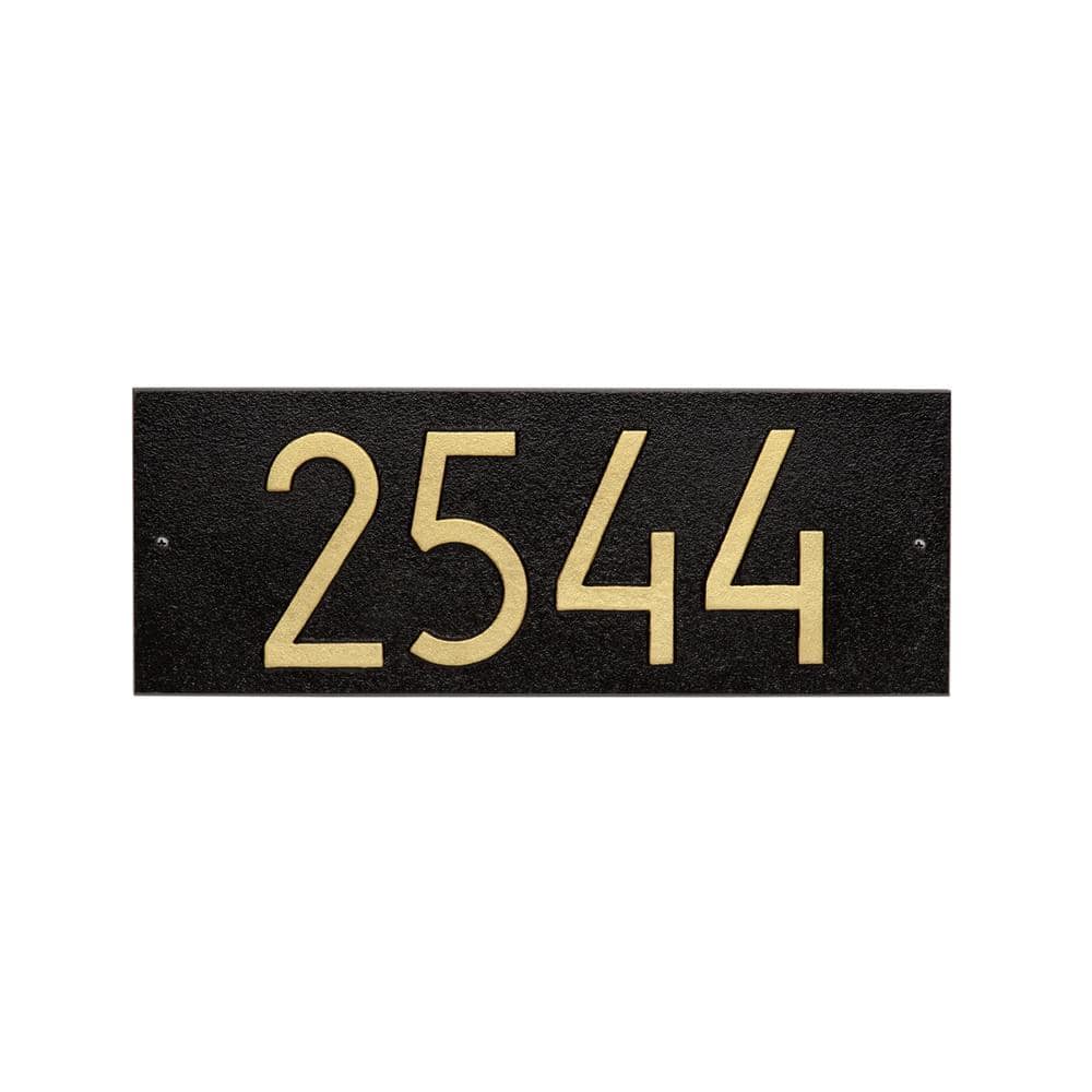 Mid-Century Modern Rectangle Plaque, Standard Wall 1-Line - Hercitys