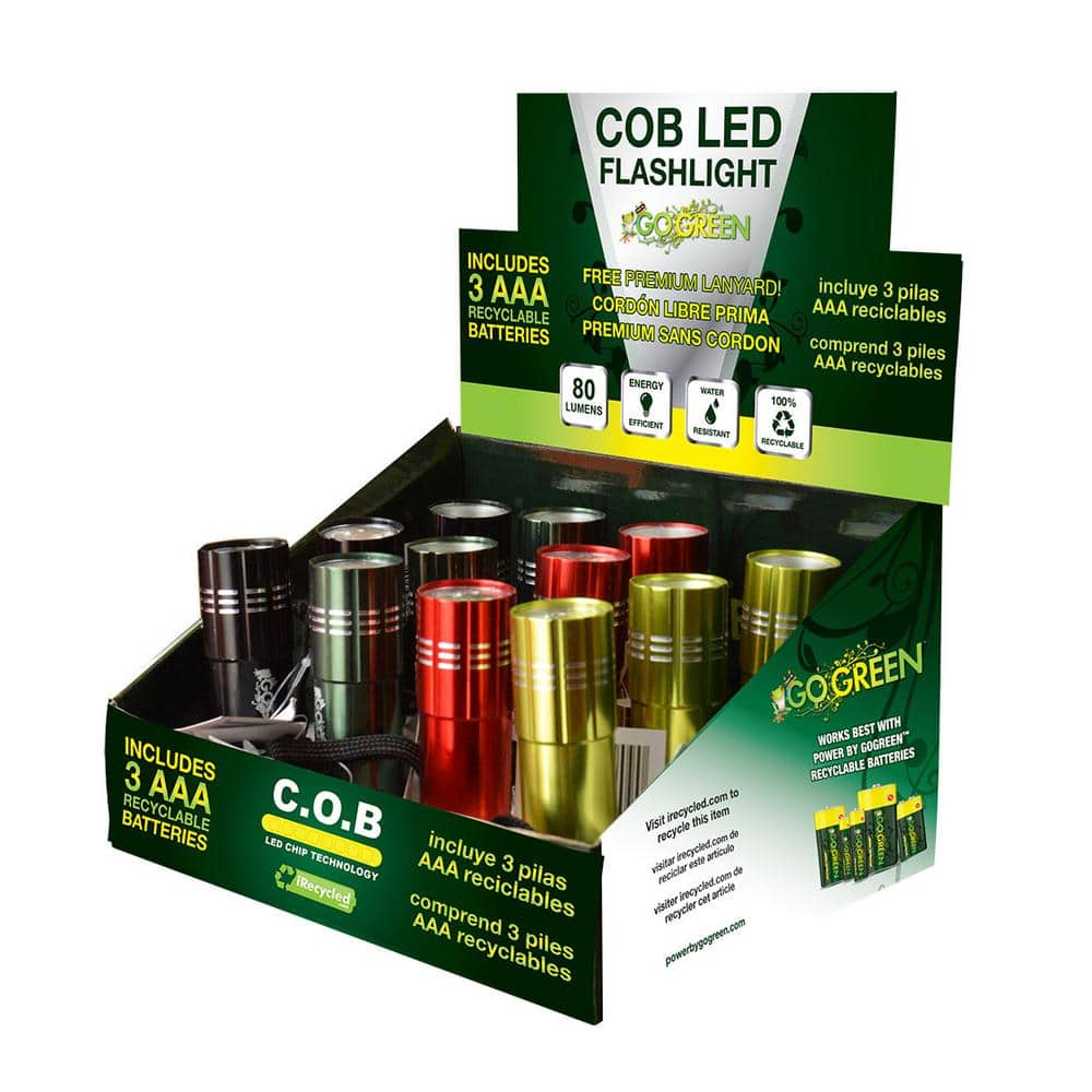 COB LED Flashlight Display (12-Piece) - Hercitys