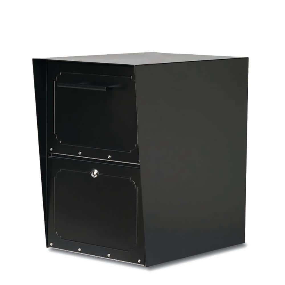 Oasis Black Post-Mount or Column-Mount Locking Drop Box - Hercitys