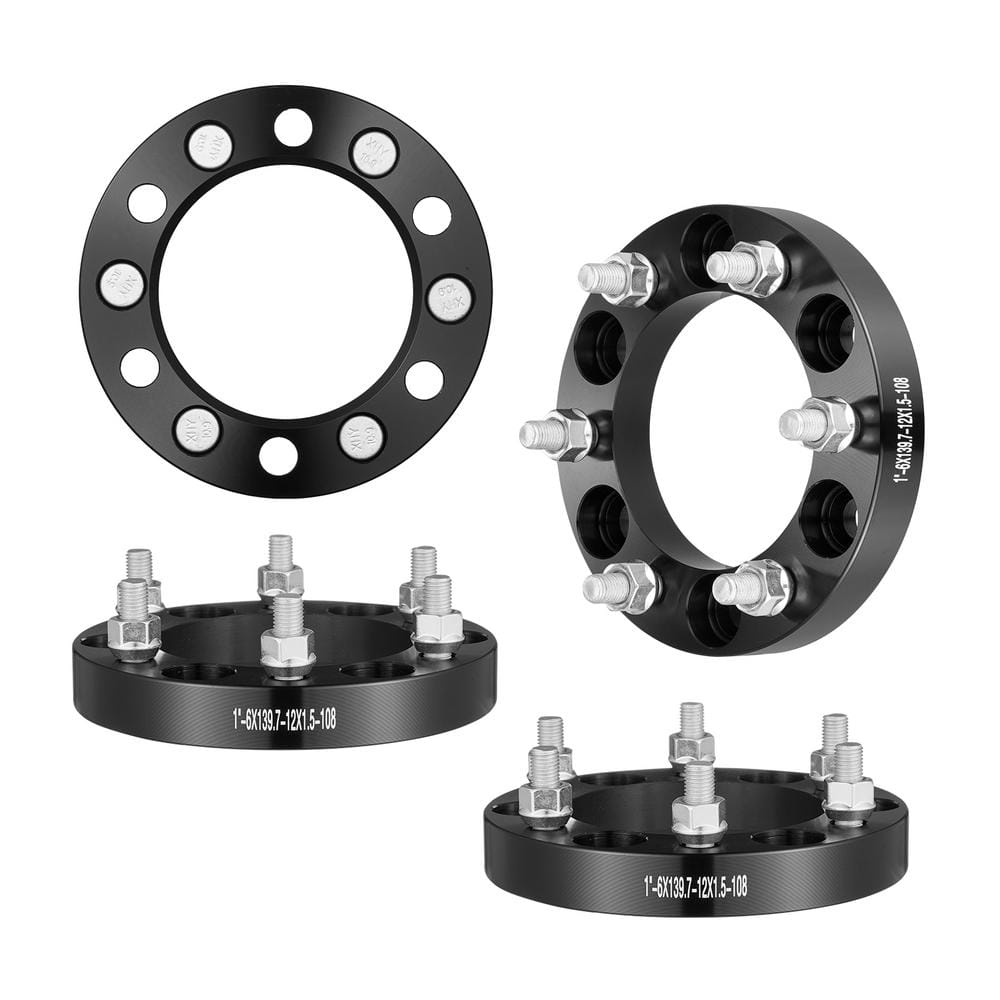 Wheel Spacers, Wheel Adapters, 6 Lug Forged Spacer, Fit for 1979-2022 Toyota, Hummer, Lexus, Chevrolet, Honda, Black - Hercitys
