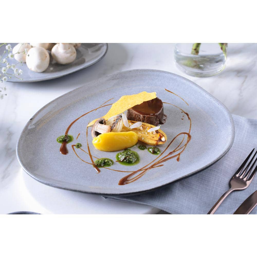 Dust Oval Dinner Plate Organic (Set of 6) - Hercitys