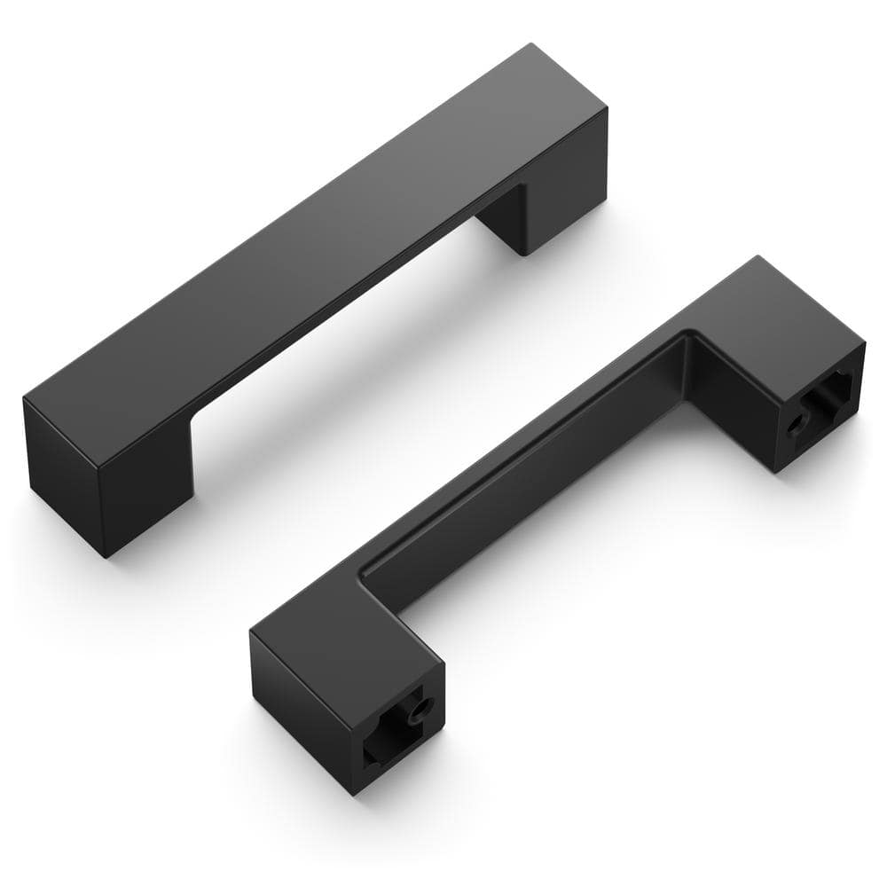 Heritage Designs 3 in. (76 mm) Center-to-Center Matte Black Drawer Pull Bar Pull (10-Pack ) - Hercitys