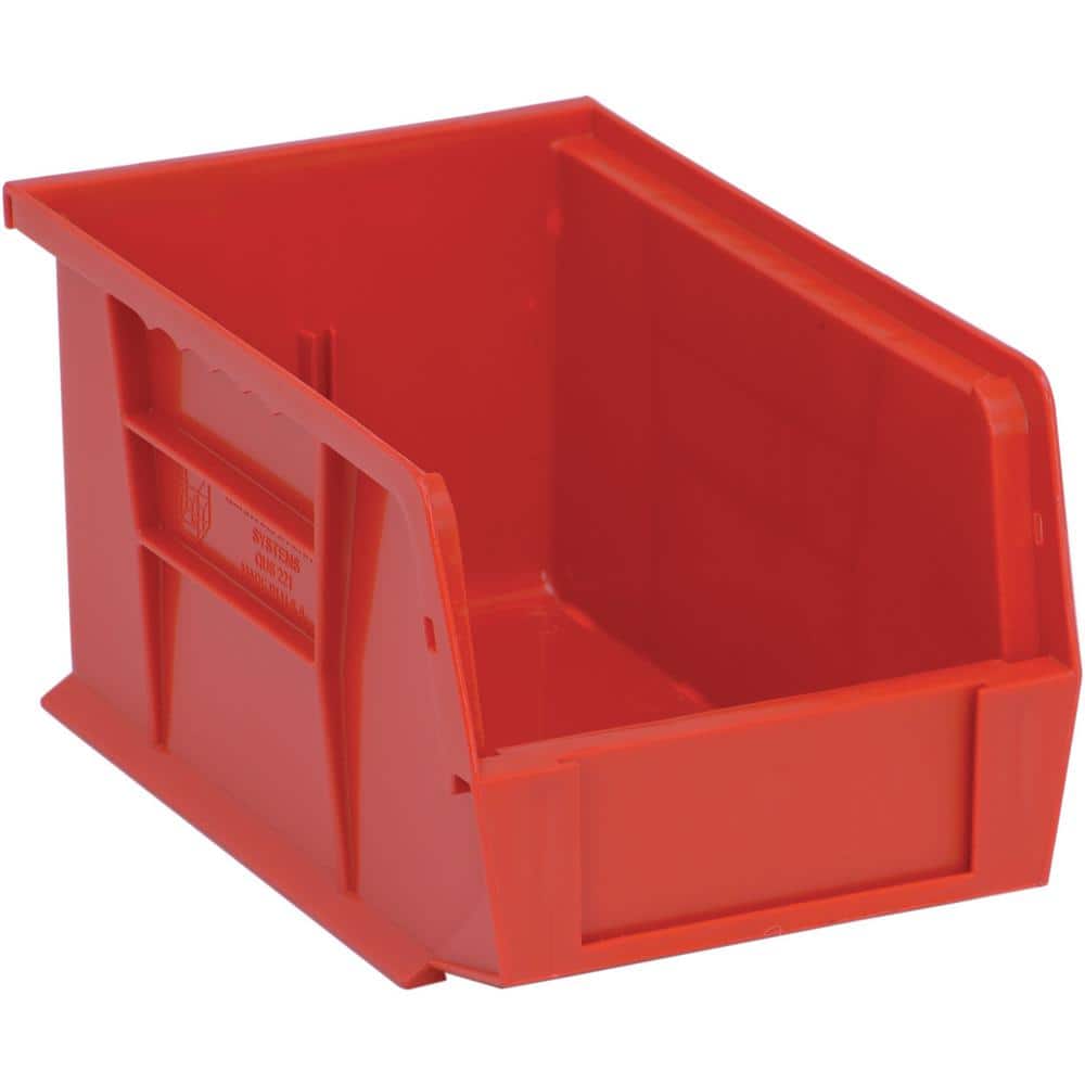 Ultra Series 2.40 qt. Stack and Hang Bin in Red (12-Pack) - Hercitys