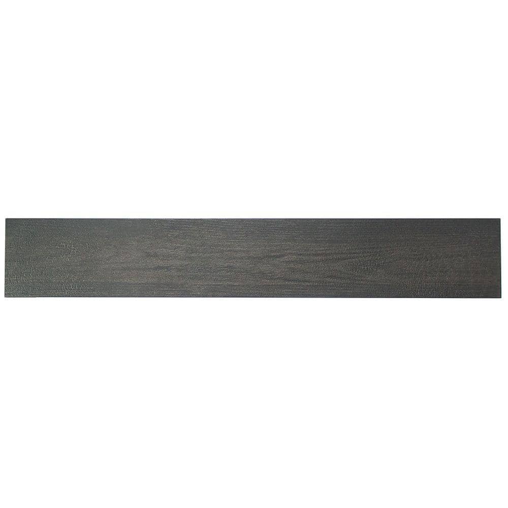 Naha Carbon 8 in. x 48 in Matte Porcelain Floor and Wall Tile (4-piece / 9.92 sq. ft. / box) - Hercitys