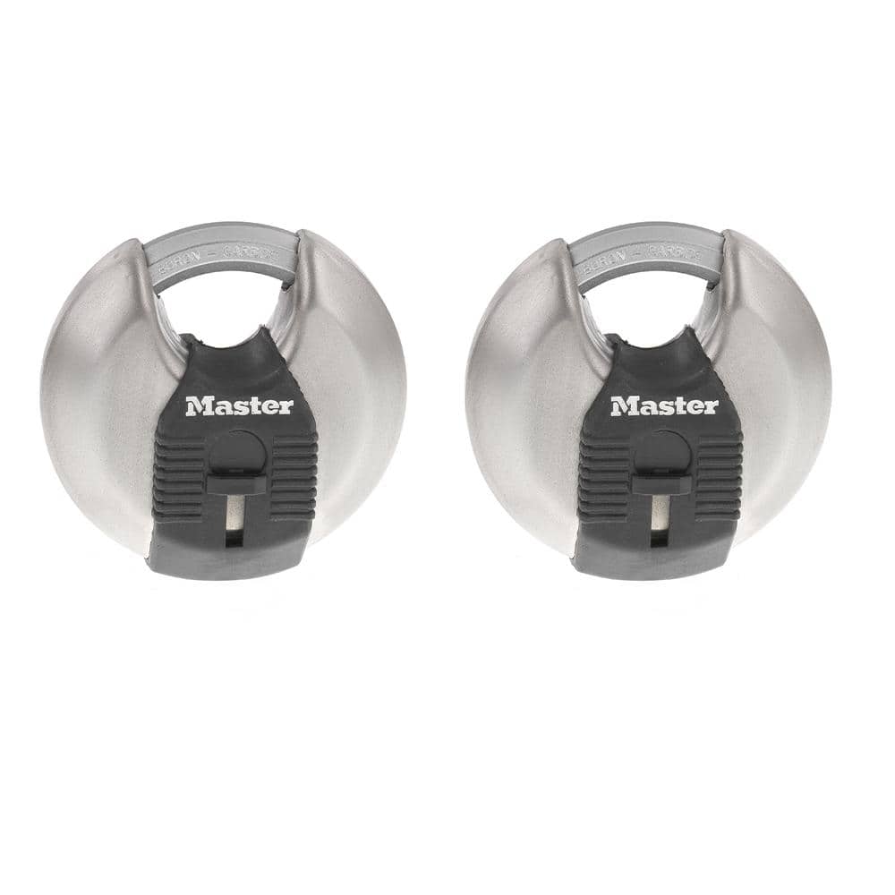 Heavy Duty Outdoor Shrouded Padlock with Key, 2-3/4 in. Wide, 2 Pack - Hercitys